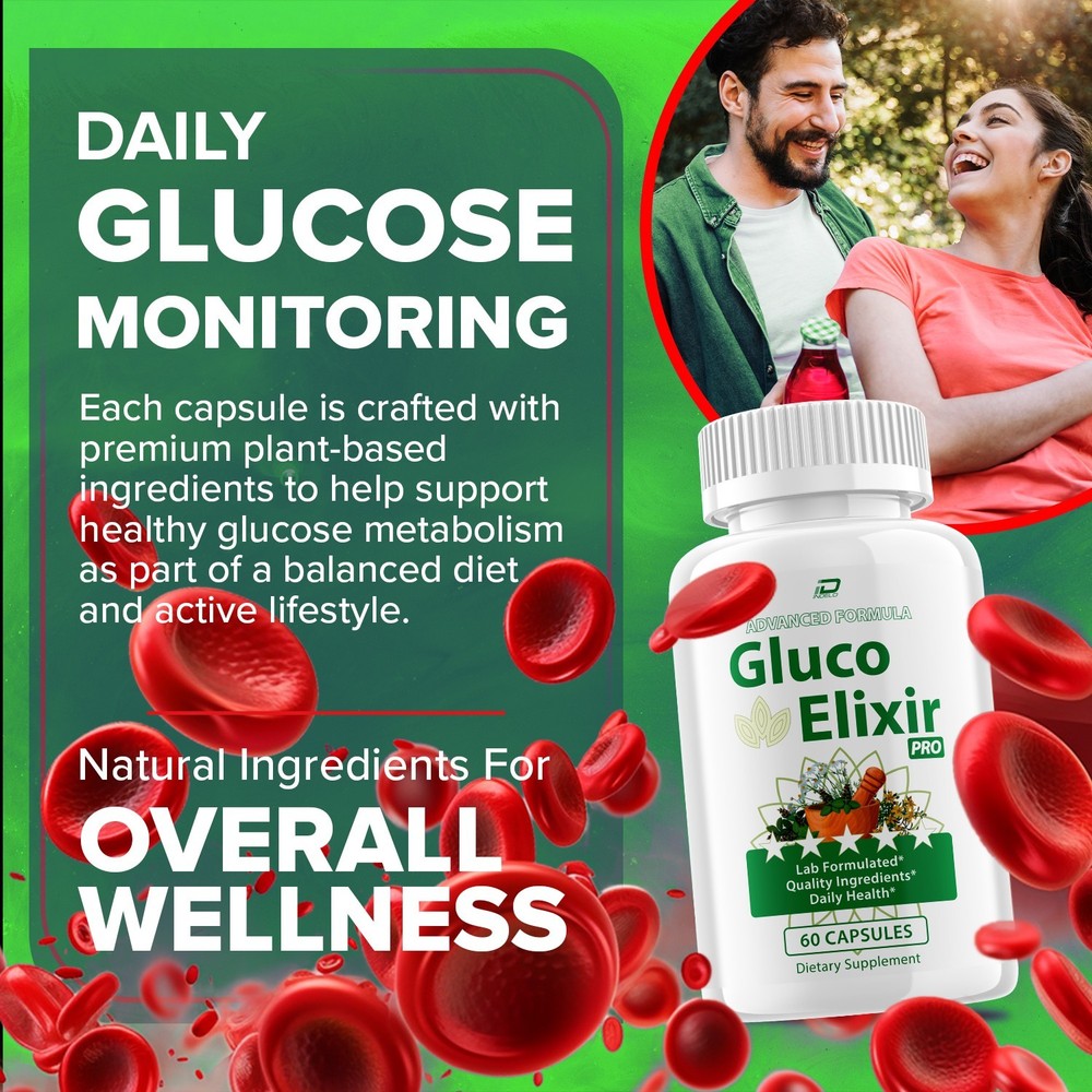 (2 Pack) Gluco Elixir Capsules – GlucoElixir Natural Blend Glycogen Support