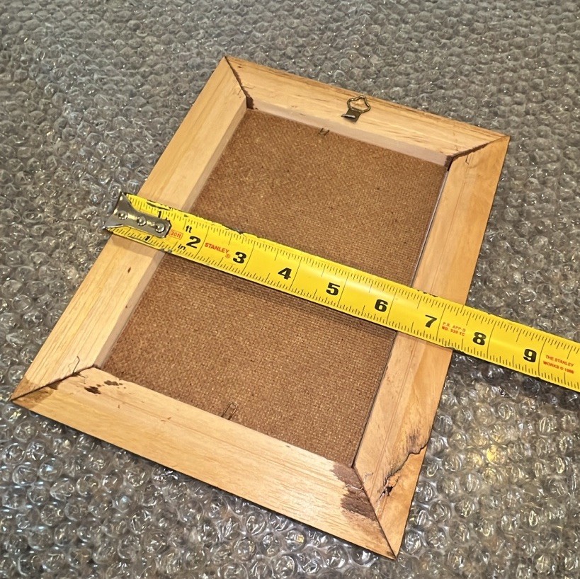 VTG Real Pressed Flower Specimens Framed With Glass Folk Art Wall Hanging Signed