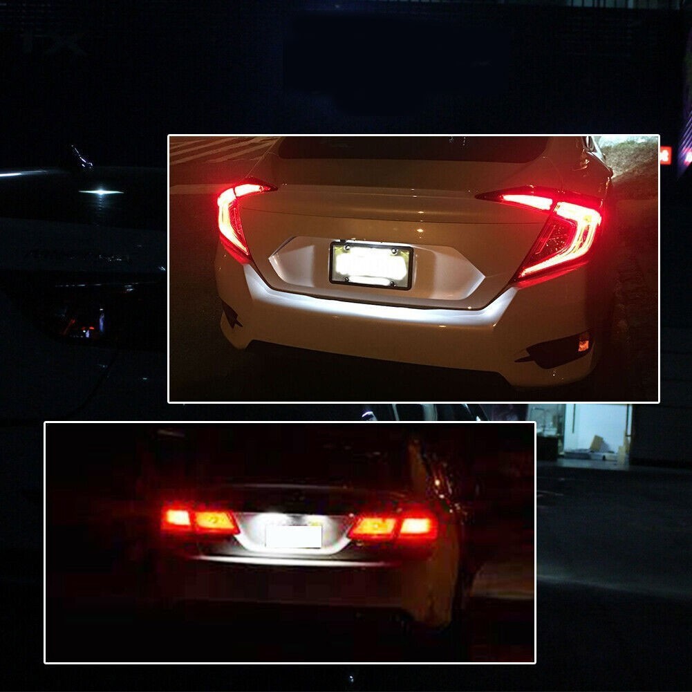 2PCS LED License Plate Light White For 2003-2017 Honda Accord Sedan 4-Door 6000K