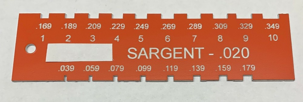 Locksmith Pin Gauge for Sargent