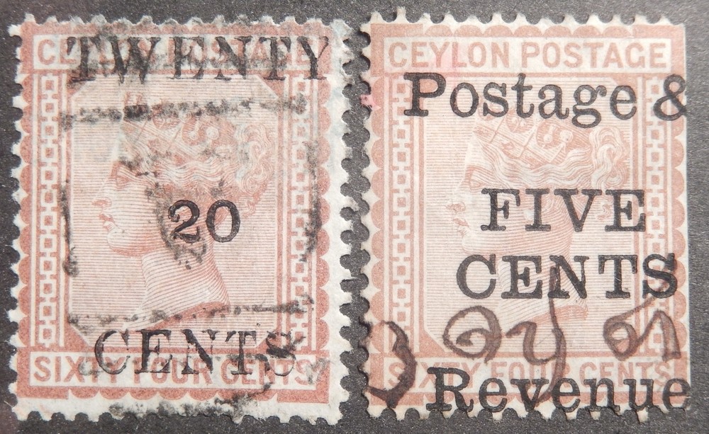 Ceylon Scott # 84, 99, Used