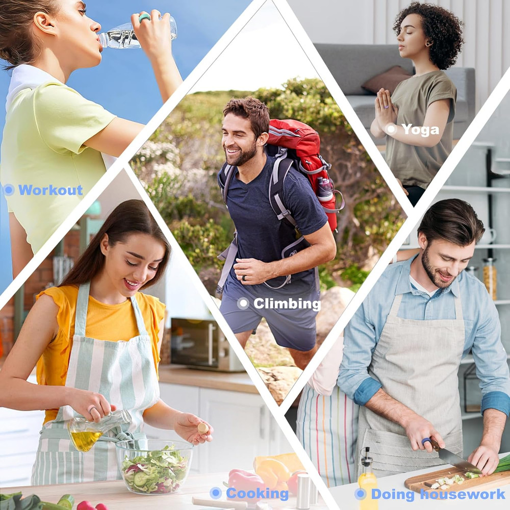 8 Pack Ring Protector Compatible with Oura Ring Gen 4/Oura Ring Gen 3, Silicone