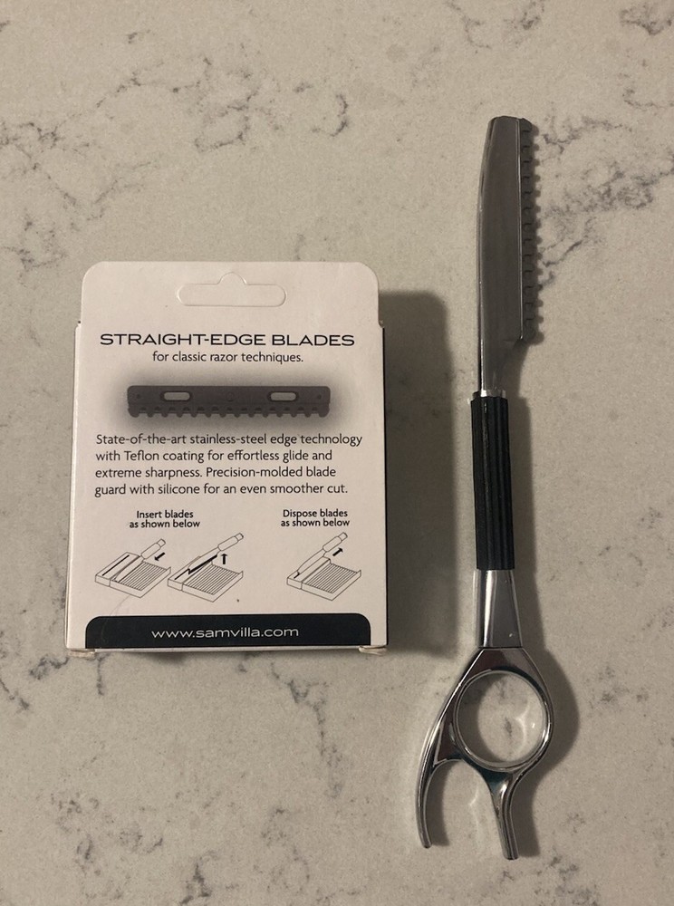 Sam Villa Straight Edge Blades New And Used Handle