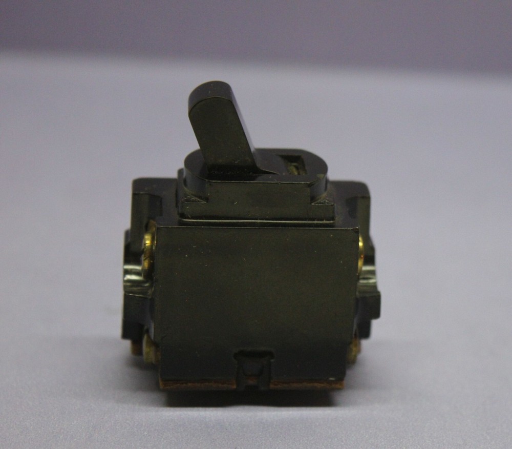 💡 Vintage Black Double-Pole DPST Toggle Switch Despard Interchangeable, P &S
