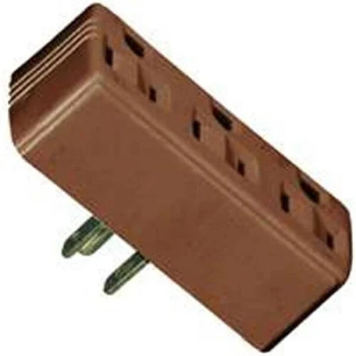 Cooper Wiring Three Outlet Grounding Adapter