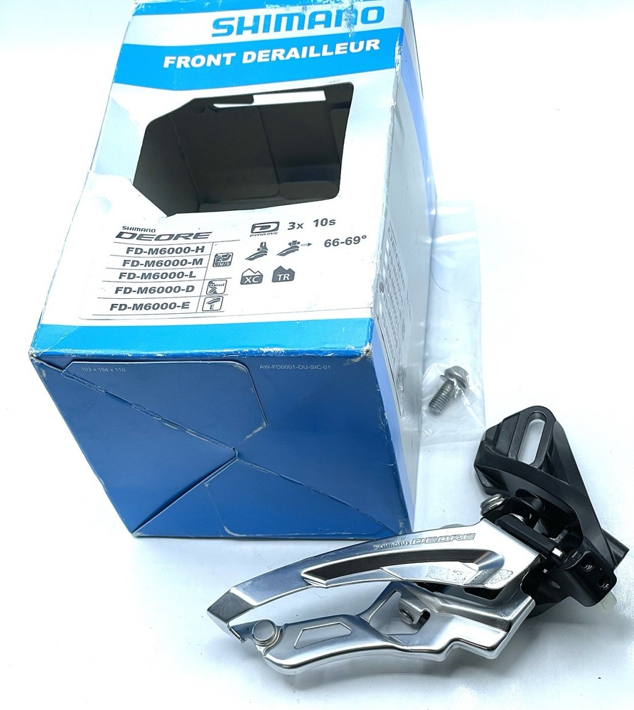Shimano Deore FD-M6000-D 10-Speed Triple Side-Swing Front-Pull Direct Mount