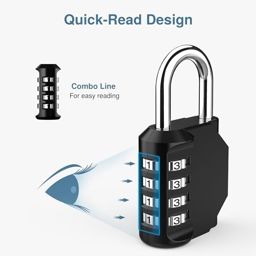 Puroma 2 Pack Combination Lock 4 Assorted Item Package Quantitys , Colors