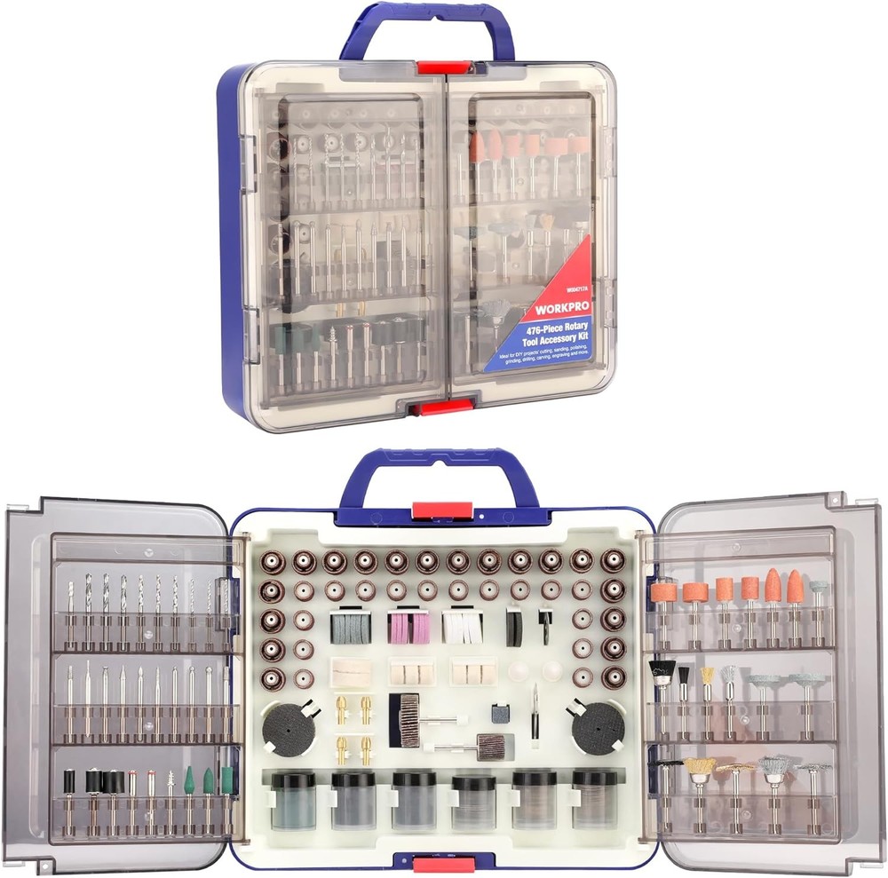 476PCS Rotary Tool Accessories Kit Bits Cutting Sanding Grinding