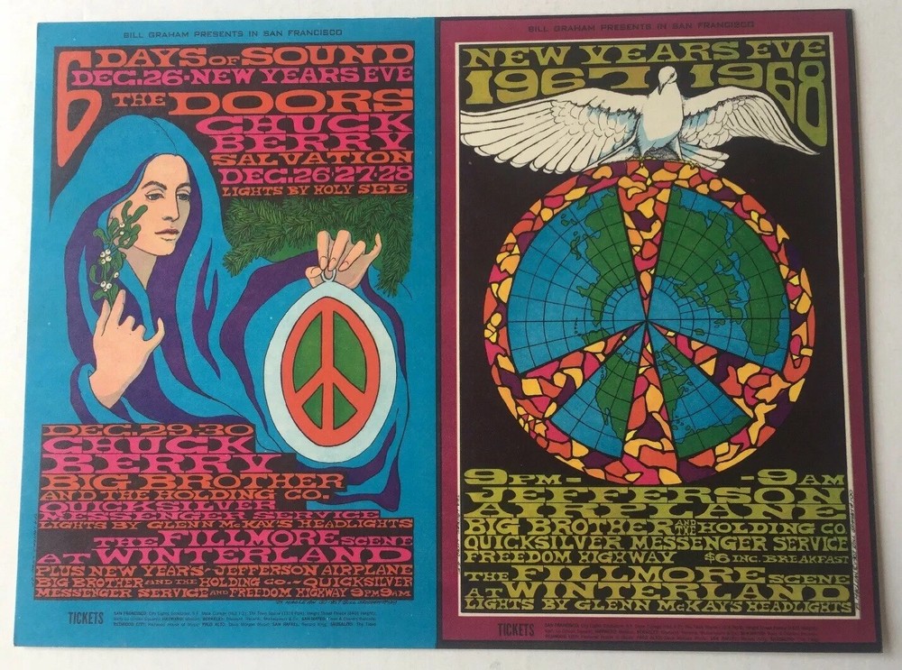 Bill Graham BG 99-100 Double Postcard