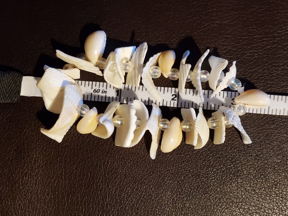 Handmade White Shell Bracelet - 3" Diameter - NEW