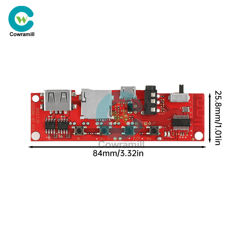Multifunction Bluetooth Audio Circuit Amplifier Board Module V96 Bi-Amplifier