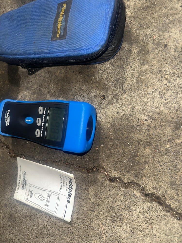 fieldpiece srpm2 lacer digital tachometer