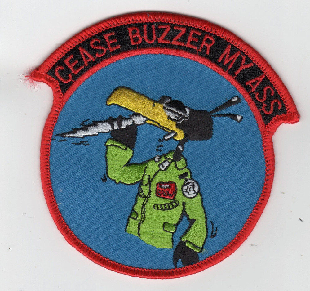 4.5" AIR FORCE CEASE BUZZER EMBROIDERED PATCH
