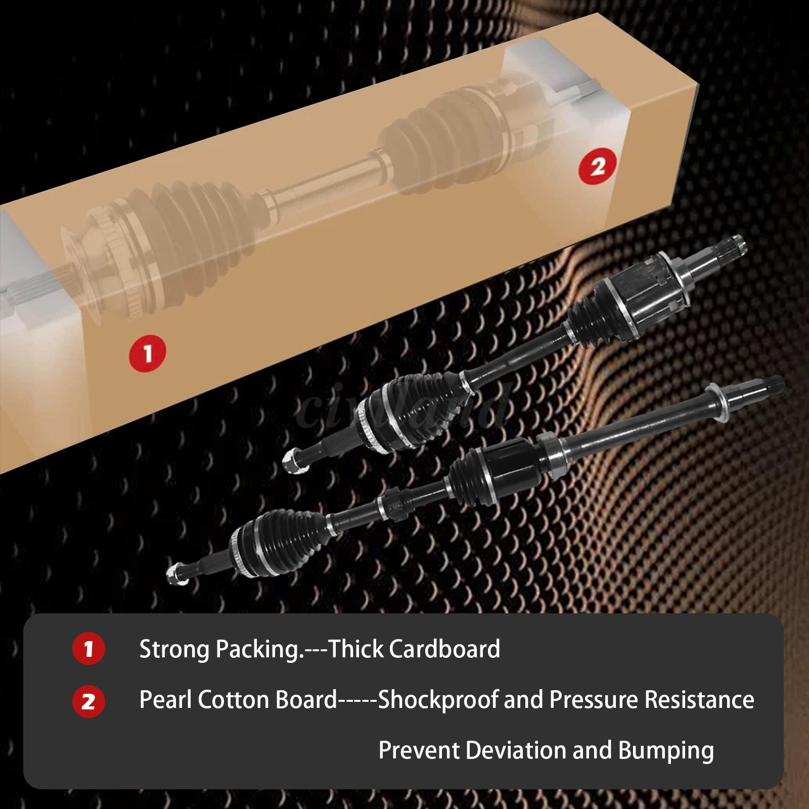CV Half Shaft Axle For 2004-07 Toyota Highlander FWD Front Driver and Passenger