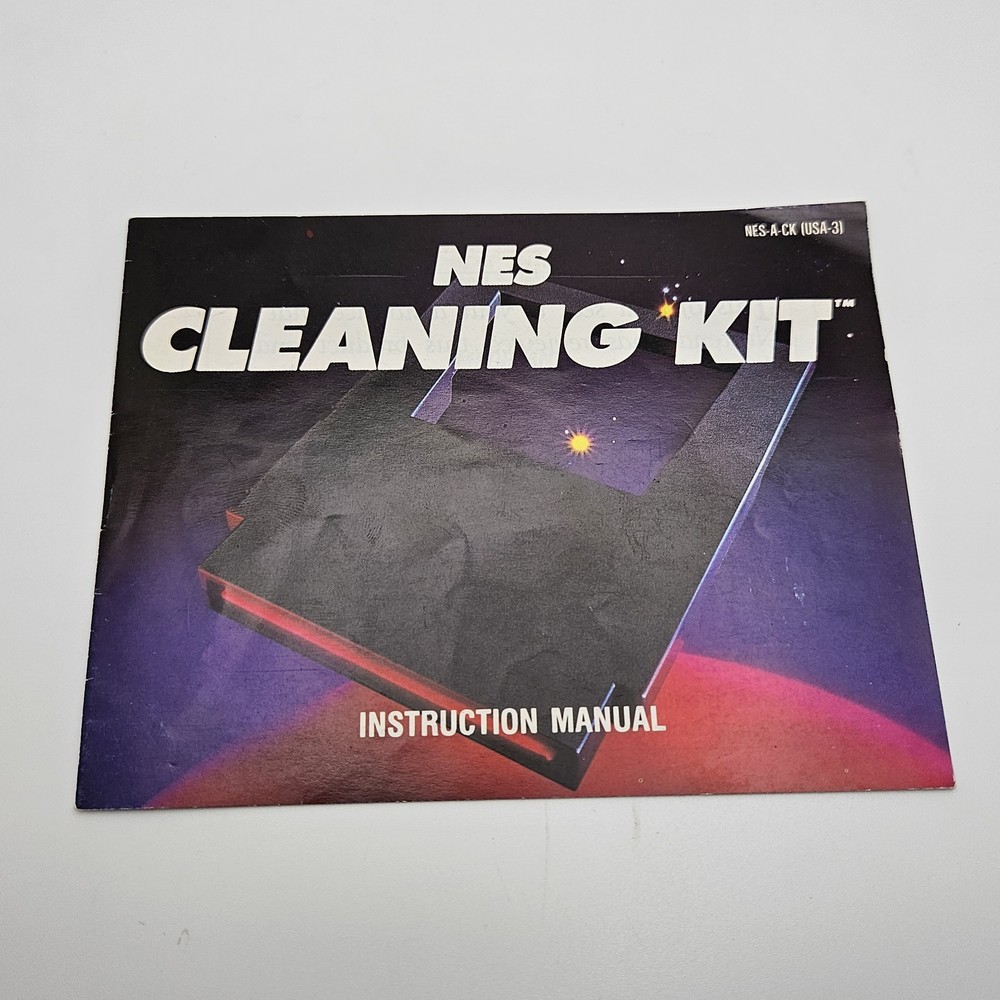 Cleaning Kit NES Nintendo Instruction Manual Booklet Only