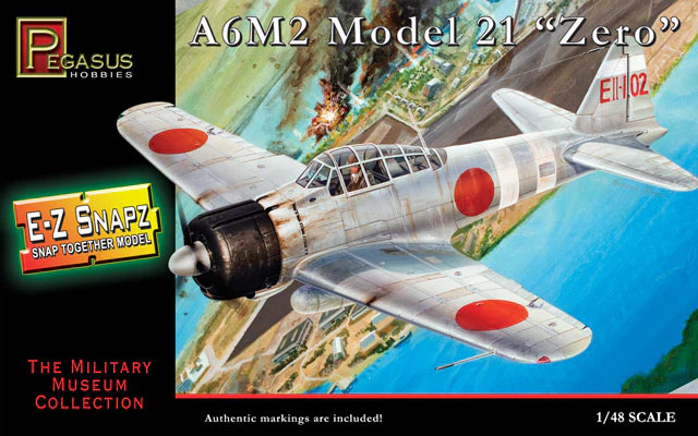 Pegasus 1/48 E-Z Snapz A6M2 Zero 8409