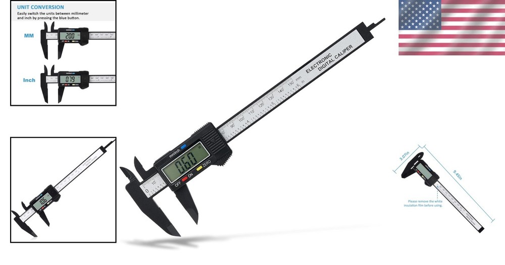 0-6" Digital Caliper with LCD Display & Zero Setting - Perfect for DIY Projects