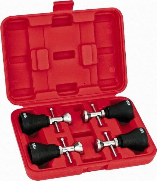 SPI 91-339-2 Machinist's Jack Set with 4 Jacks & Case: Adjustable 3" to 4" High