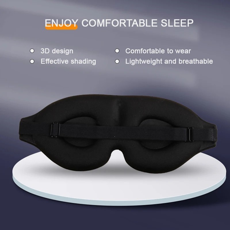 Pop 3D Sleeping Eye Mask for Men Women Soft Pad Blindfold Cover Travel Sleep USA