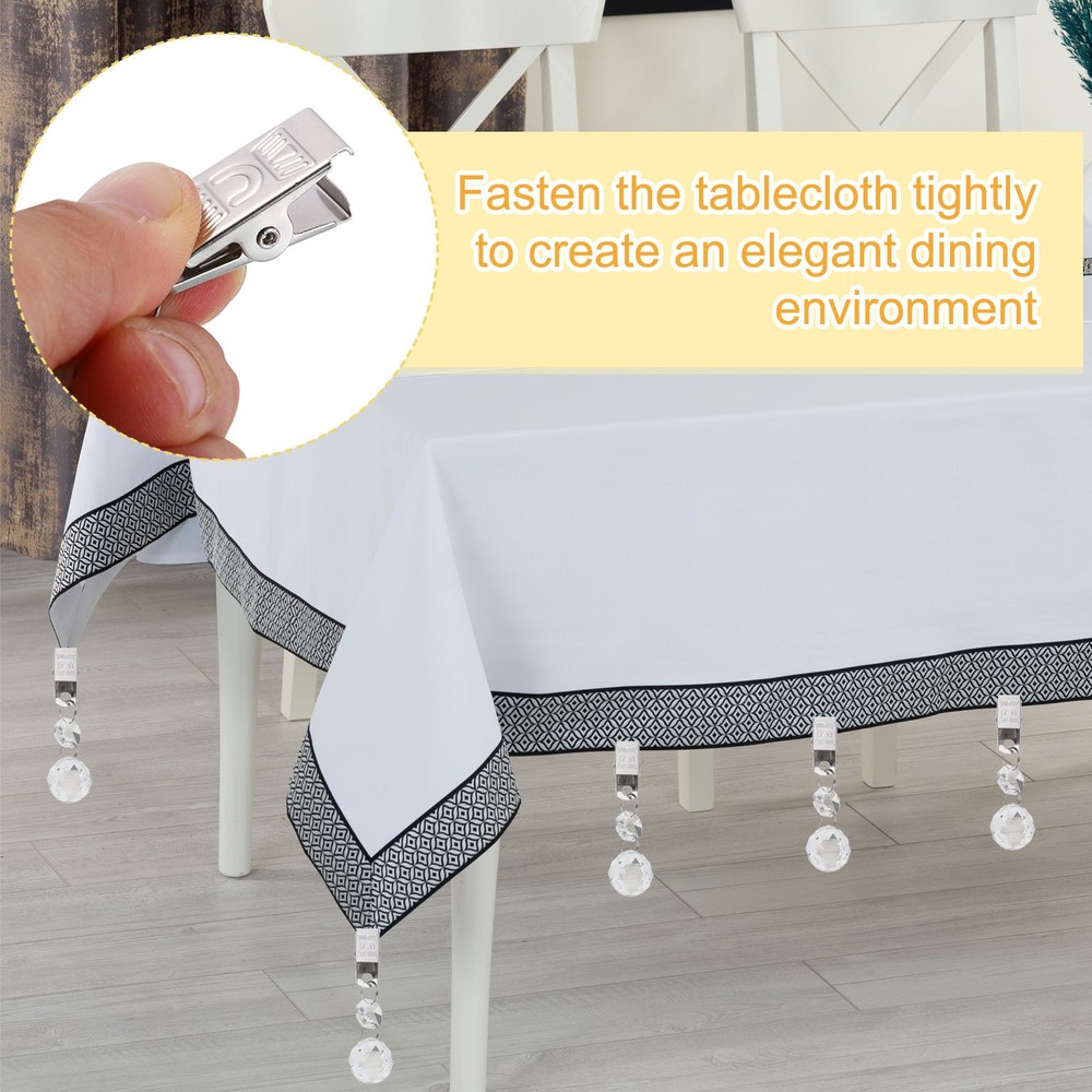 4Pcs Tablecloth Weights, Oval Shape Curtain Weight 100 x 29mm