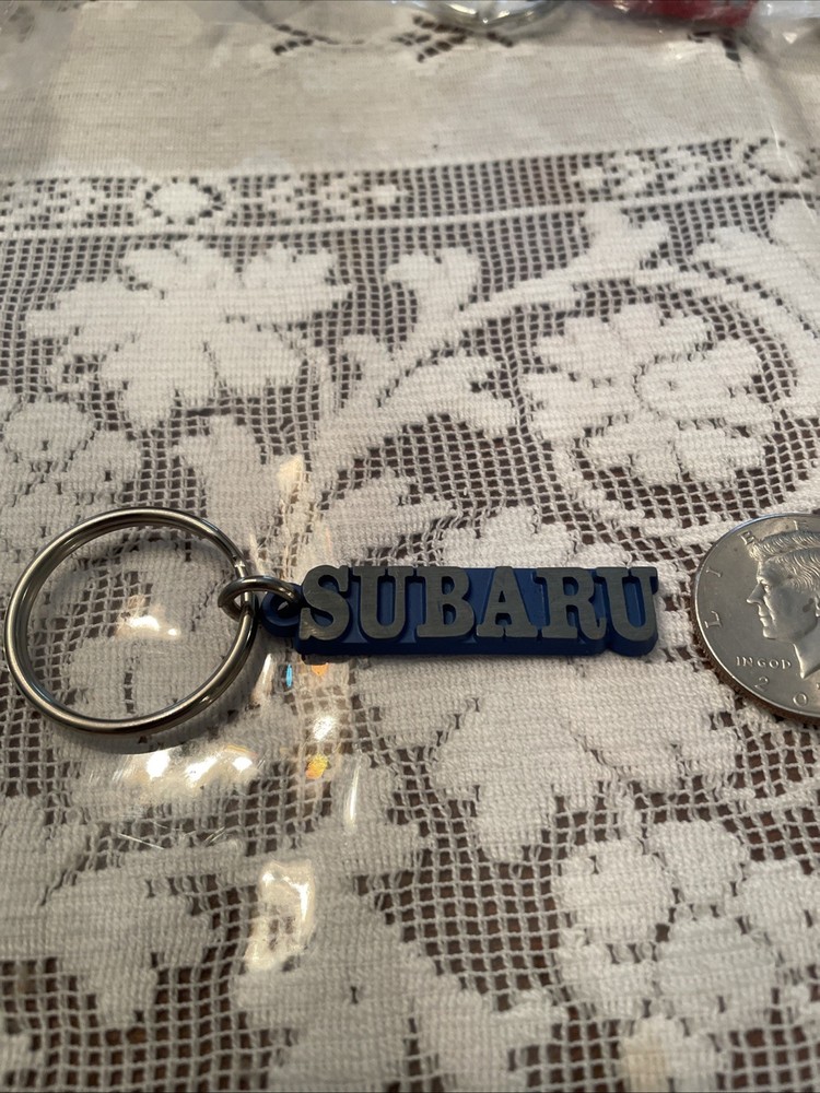 Vintage Metal Subaru Key Ring