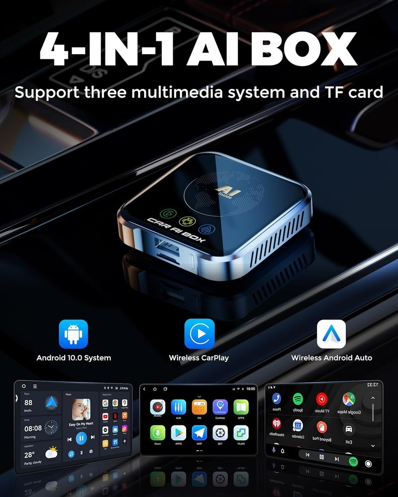 Magic AI Wireless CarPlay / Android Auto Upgrade Stream YouTube & Netflix