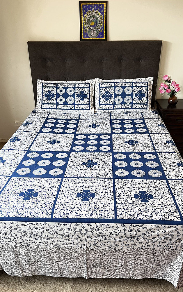 Bedsheet and pillow covers (100% fresh Cotton made)