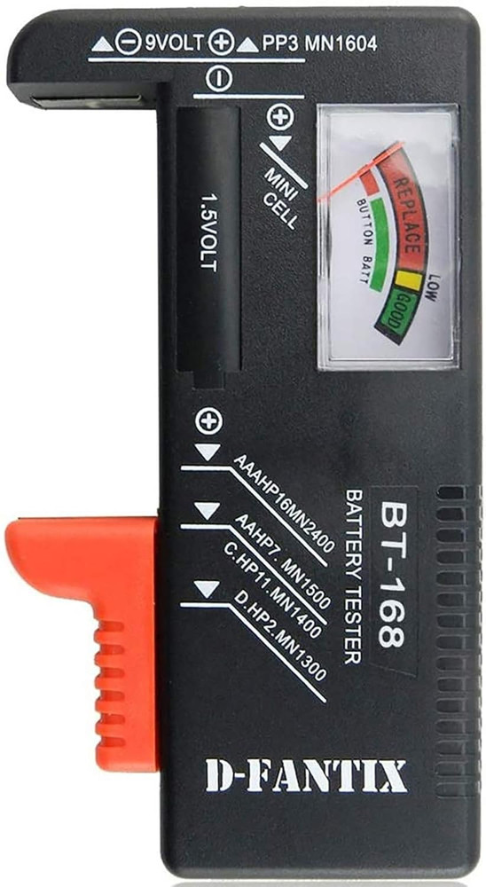 Battery Tester, Universal Battery Checker Small Battery Testers for AAA AA C D 9