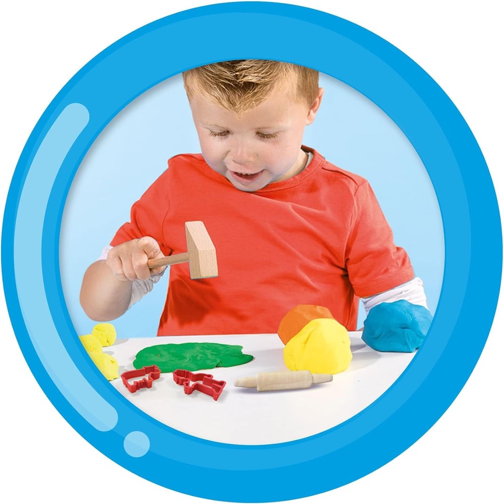 SES Creative 14438 My first-Dough mega set with tools, Multi, Small