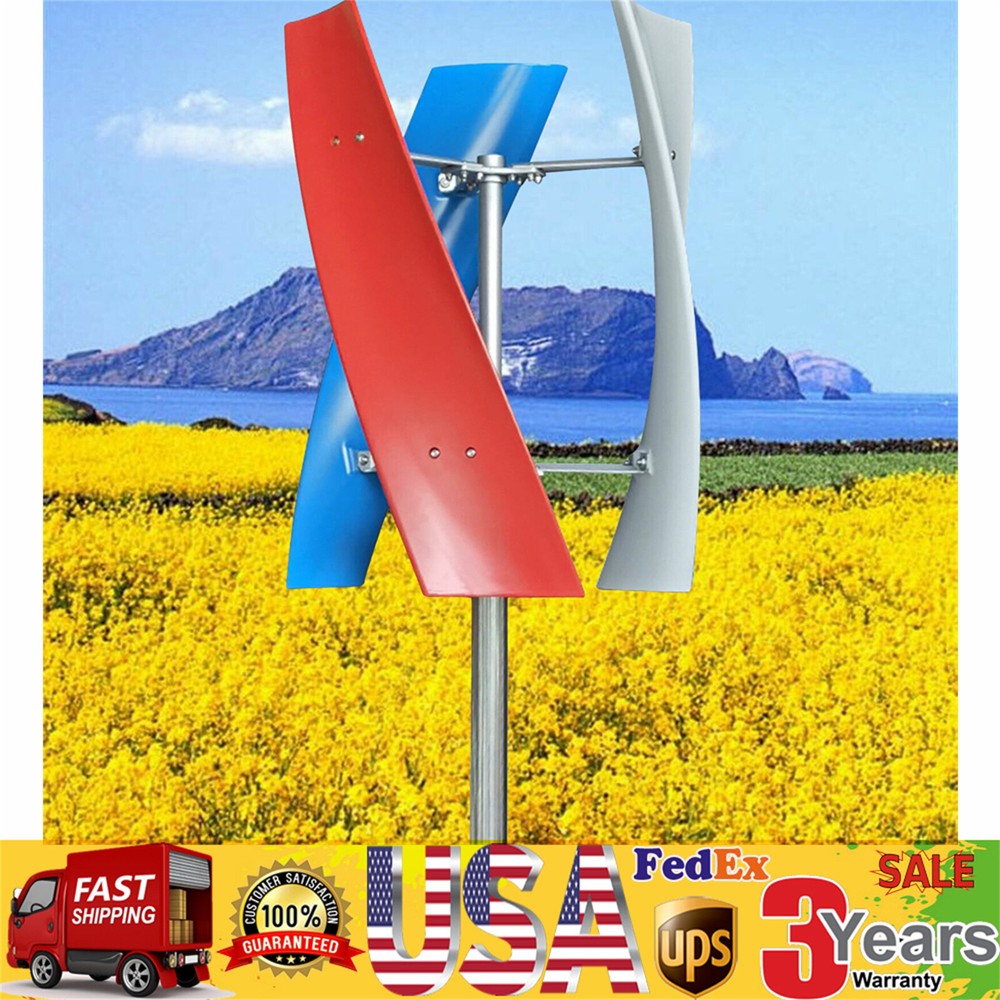 Helix Vertical Wind Turbine Wind Generator 12V 400W Windmill+Controller Maglev ✔