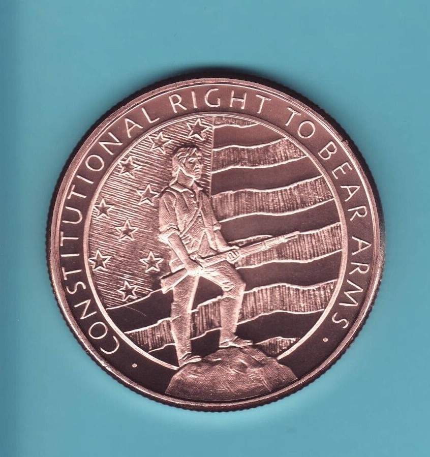 5 oz. 2ND AMENDMENT Copper Round Coin in CAPSULE