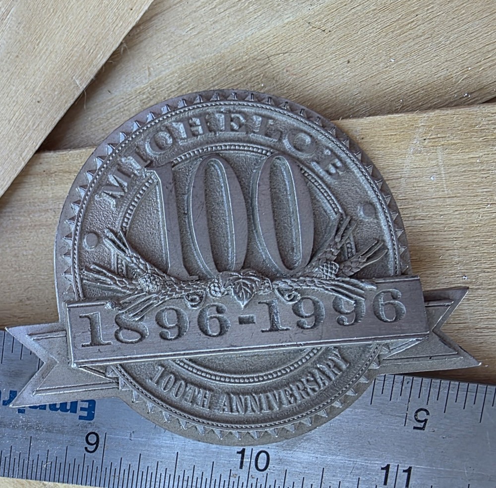Michelob 100th Anniversary (1896-1996) Large Button Pin