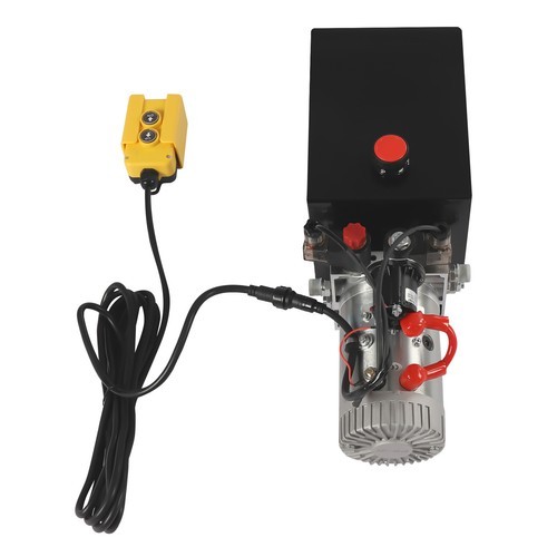 12V 8 Quart Double Acting Hydraulic Electric Pump with Remote Control