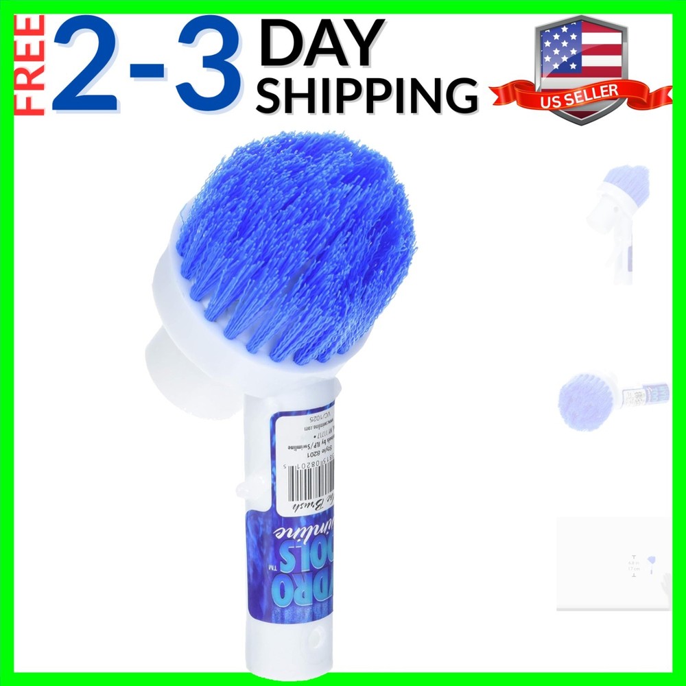 HYDROTOOLS Pool Floor Wall Step Brush for Inground & Above Ground Pools | Tel...