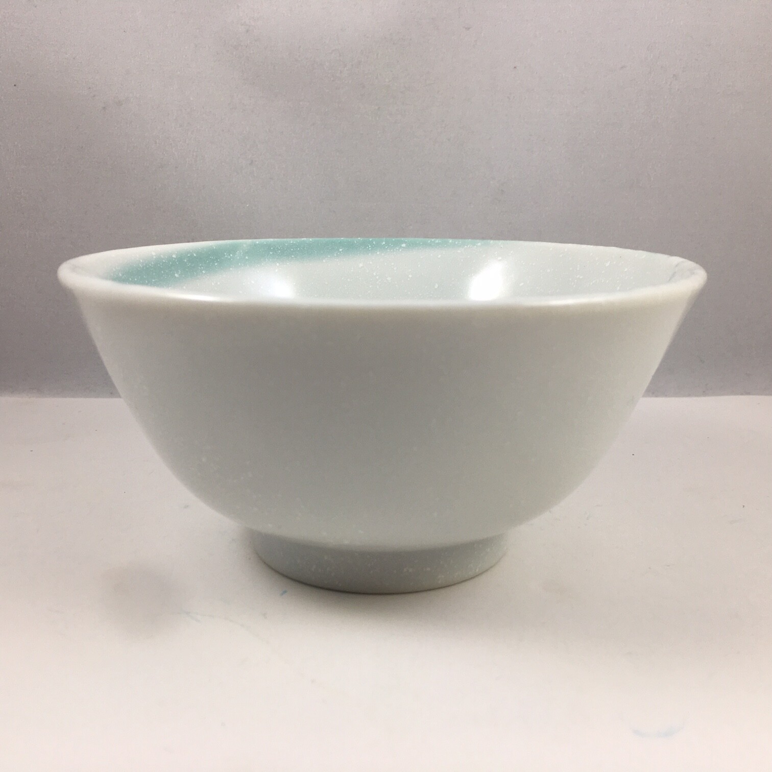Japanese Rice Soup Bowl 5.25"D Porcelain Kingyo Goldfish Swirls Made in Japan