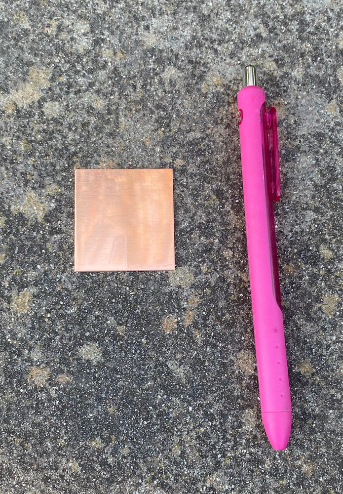 Square Copper Blanks, 1.5" (15 Pack)