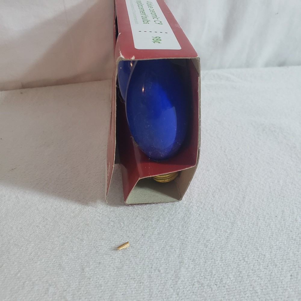 Holiday Time Dark Blue C9 Replacement Bulbs 4 Count Package