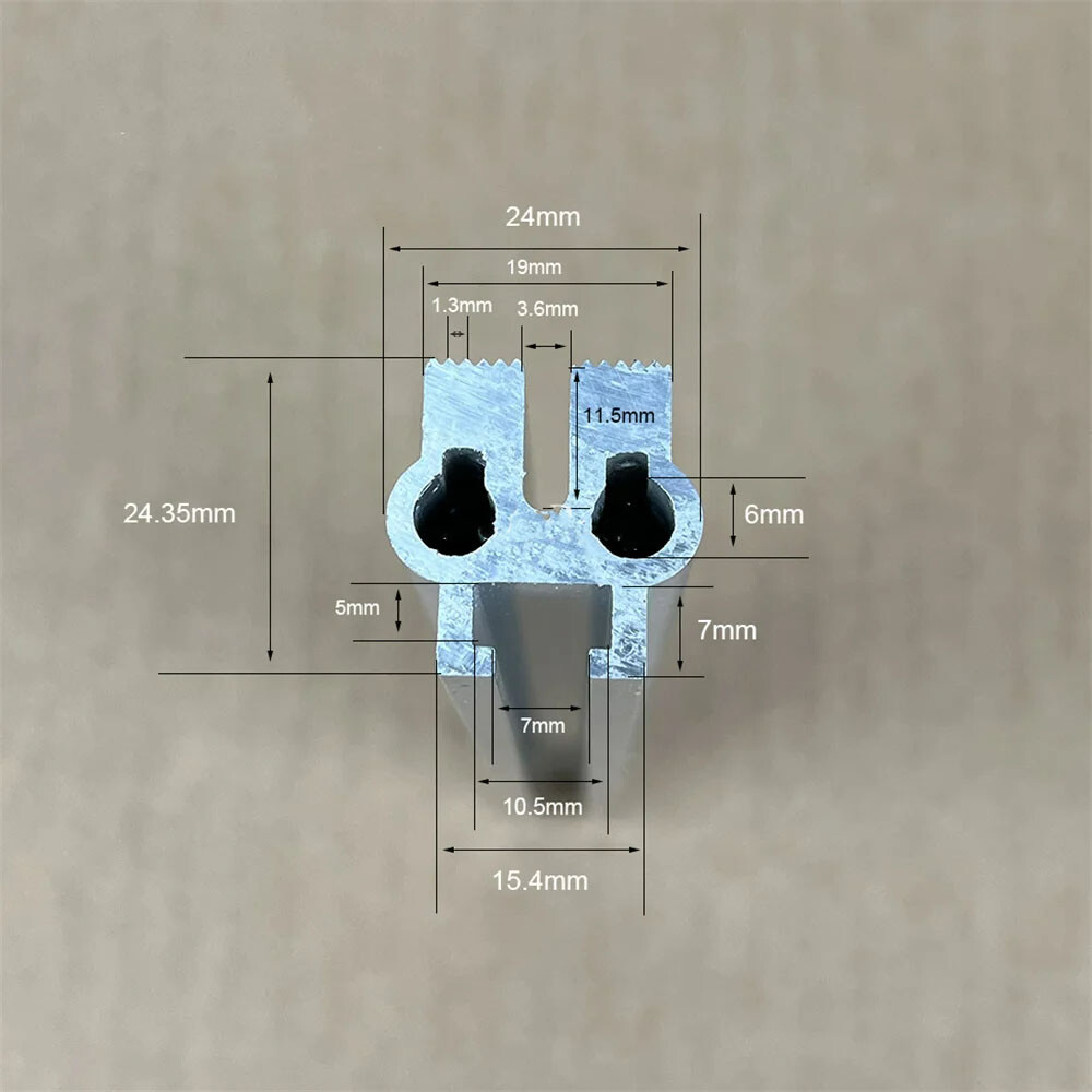 2PCS Vertical Packaging Machine Heating Aluminum Block Three Side Sealing Stripe