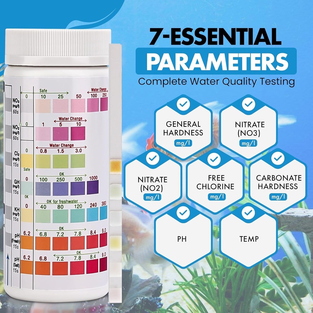 Aquarium water test strips kit