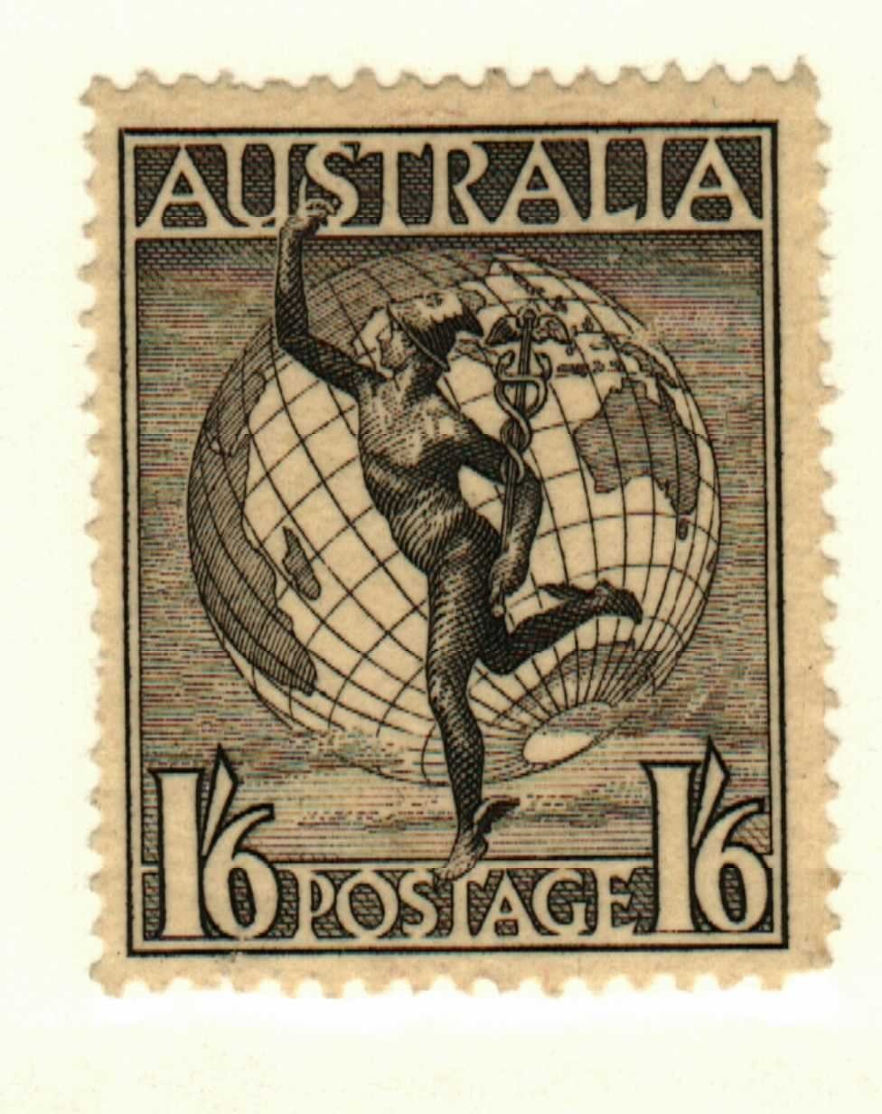 Australia #C6 MH airmail  Mercury