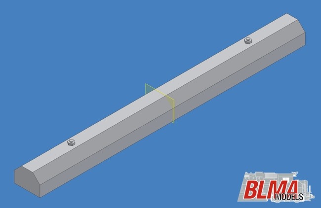 BLMA Models 8108 Concrete Car Stops (24)