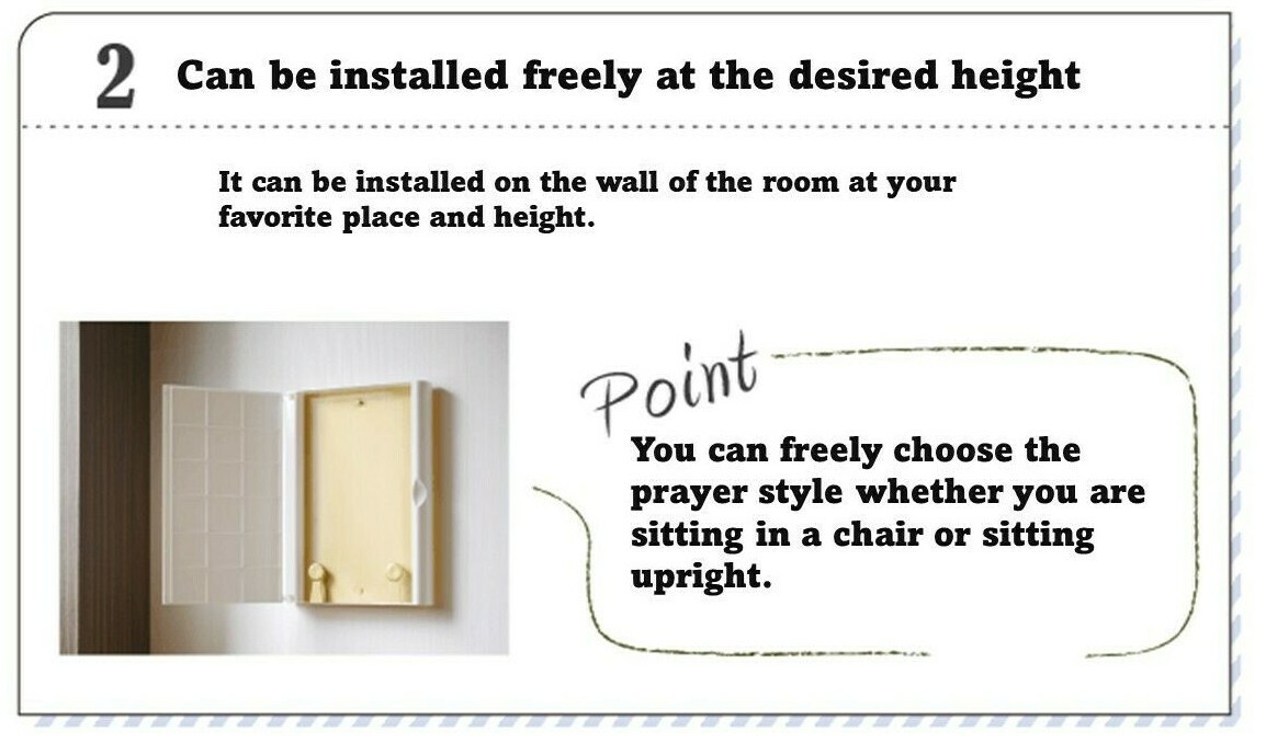 SGI Soka Gakkai Buddhism Wall-fixed Buddhist altar White Color Butsudan Japan