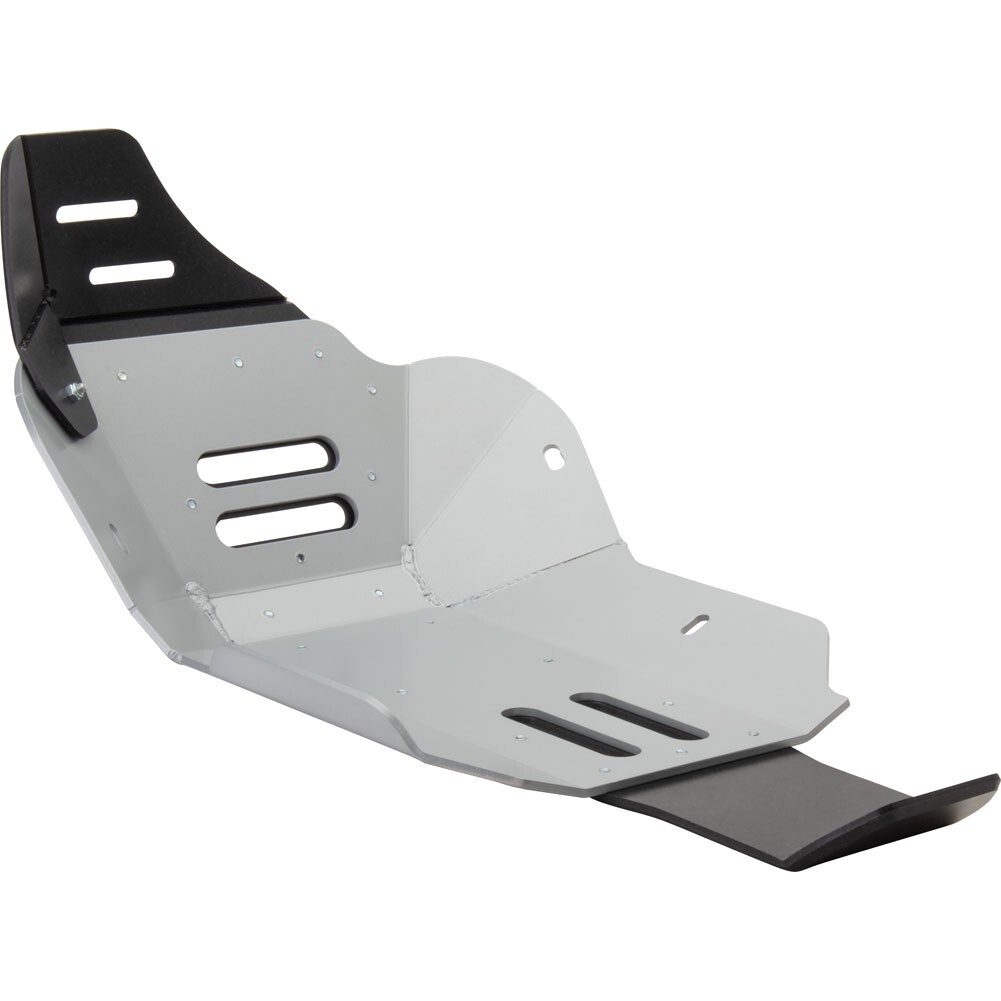 Tusk Quiet Glide Adventure Skid Plate Silver with Linkage Guard