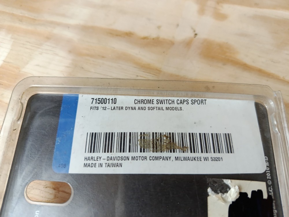 Genuine Harley Davidson Chrome Switch Caps 71500110