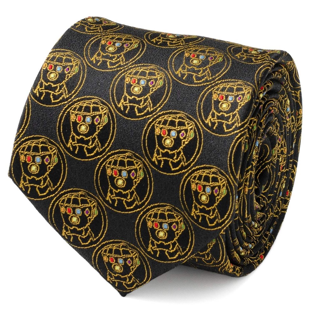Marvel Thanos Infinity Gauntlets Men's Black Tie