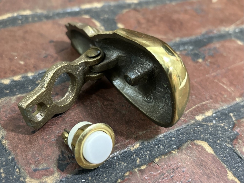 Vintage Brass Pineapple Door Bell Ringer