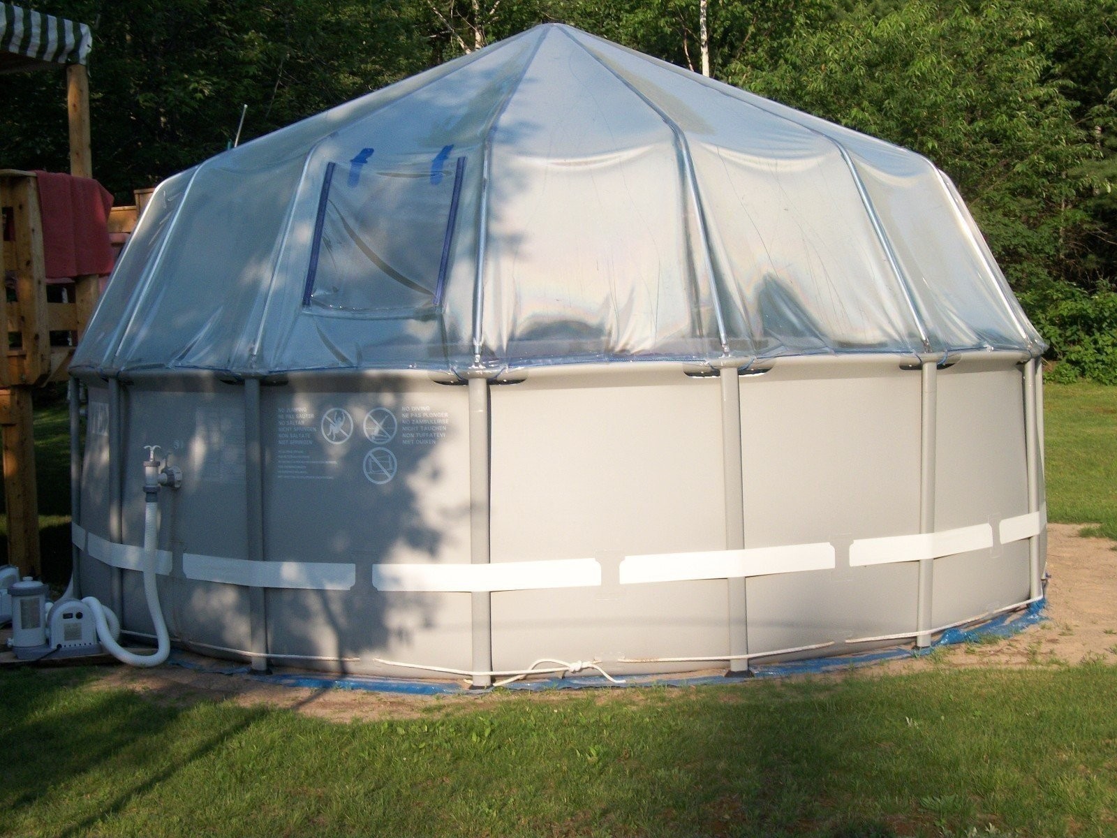 ABOVE GROUND SOFT SIDED SWIMMING POOL SOLAR SUN DOME COVER SUNDOME