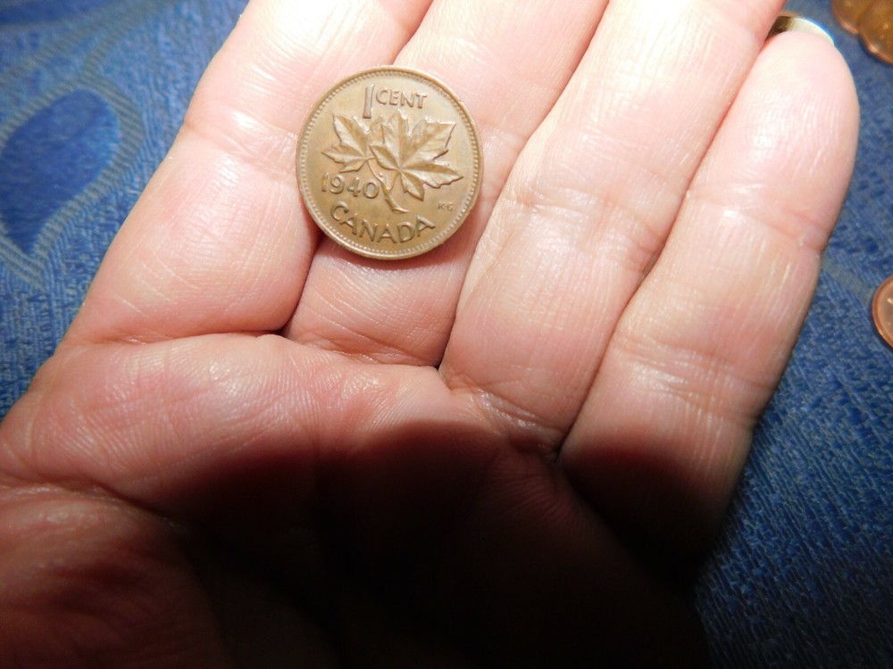 COLLECTABLE VINTAGE CANADA 1 CENT COIN KING GEORGE VI 1940