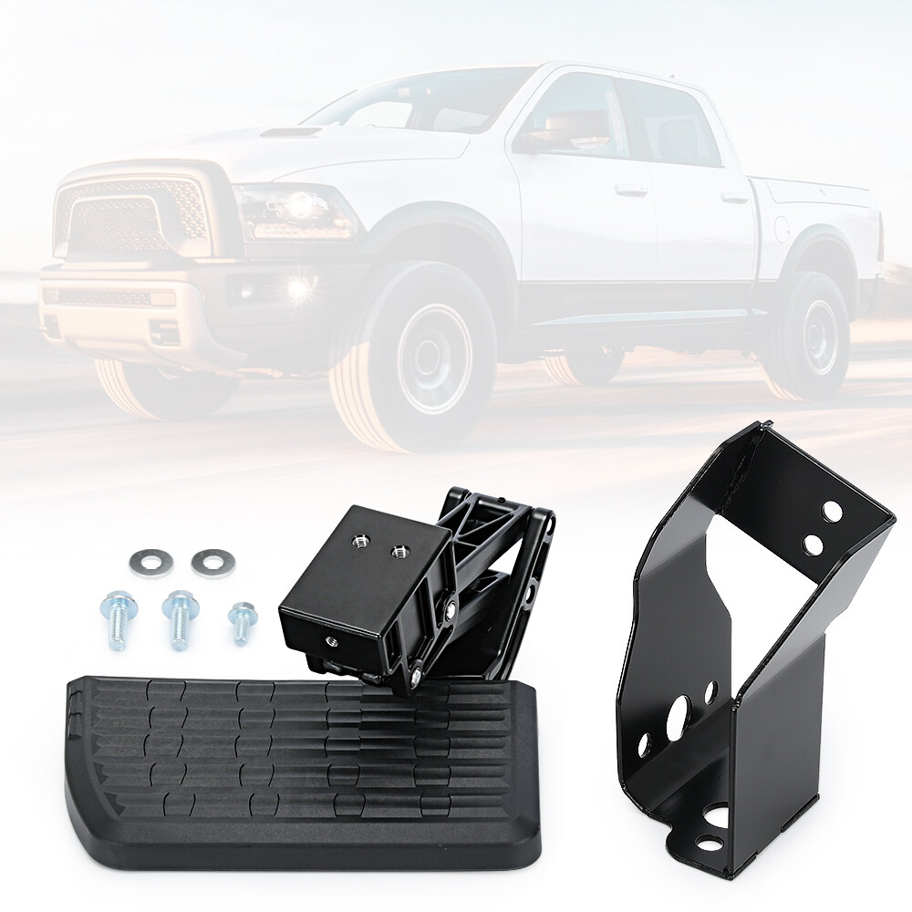 Rear Tailgate Bed Side Step Retractable Bumper Step For Ram 1500 2500 3500 Dodge