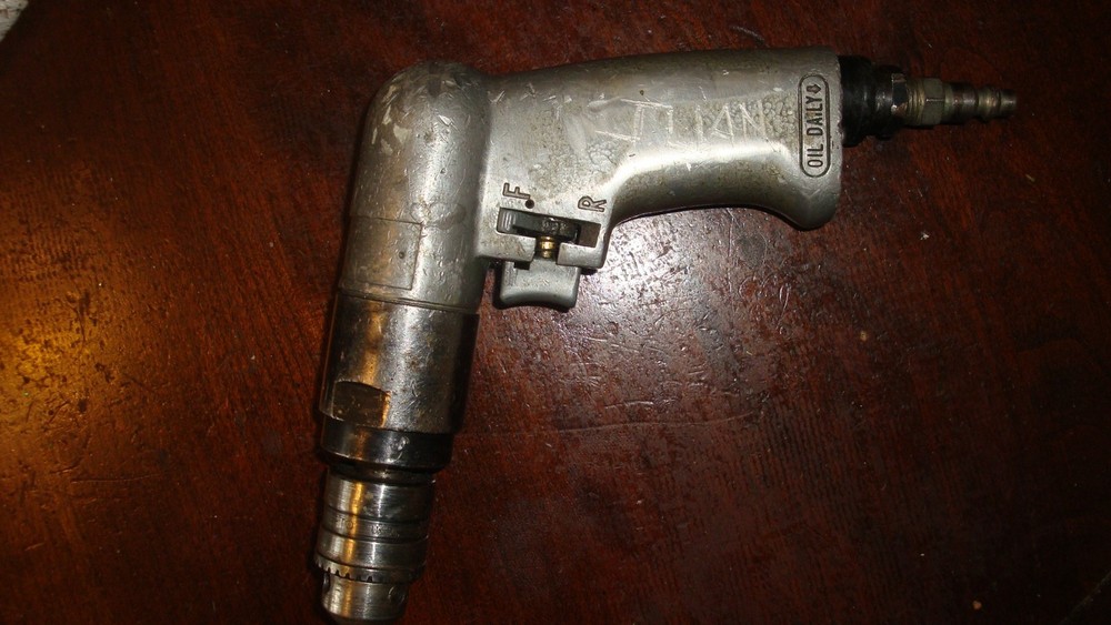 Mac Pneumatic Drill Aircraft Tool 1/4 Jacobs Chuck Reversible.
